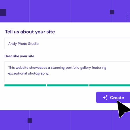 1 description, 1 minute, and your WordPress site is ready